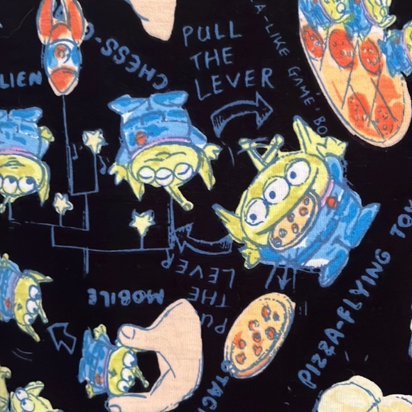 Lularoe classic tee, Toy Story print, polyester, sz med - Picture 3 of 3